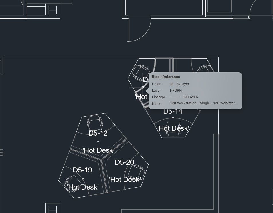 CAD (.dwg) Workstation furniture