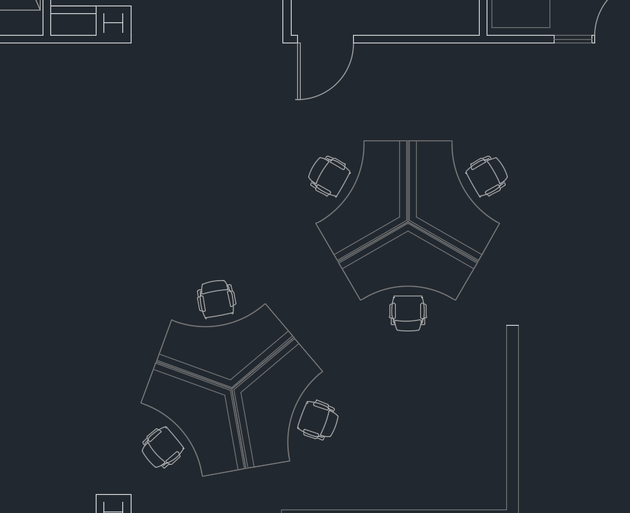CAD (.dwg) without outlines, IDs, or names