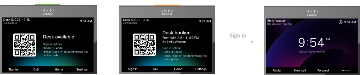 PhoneOS - Desk Booking and Login