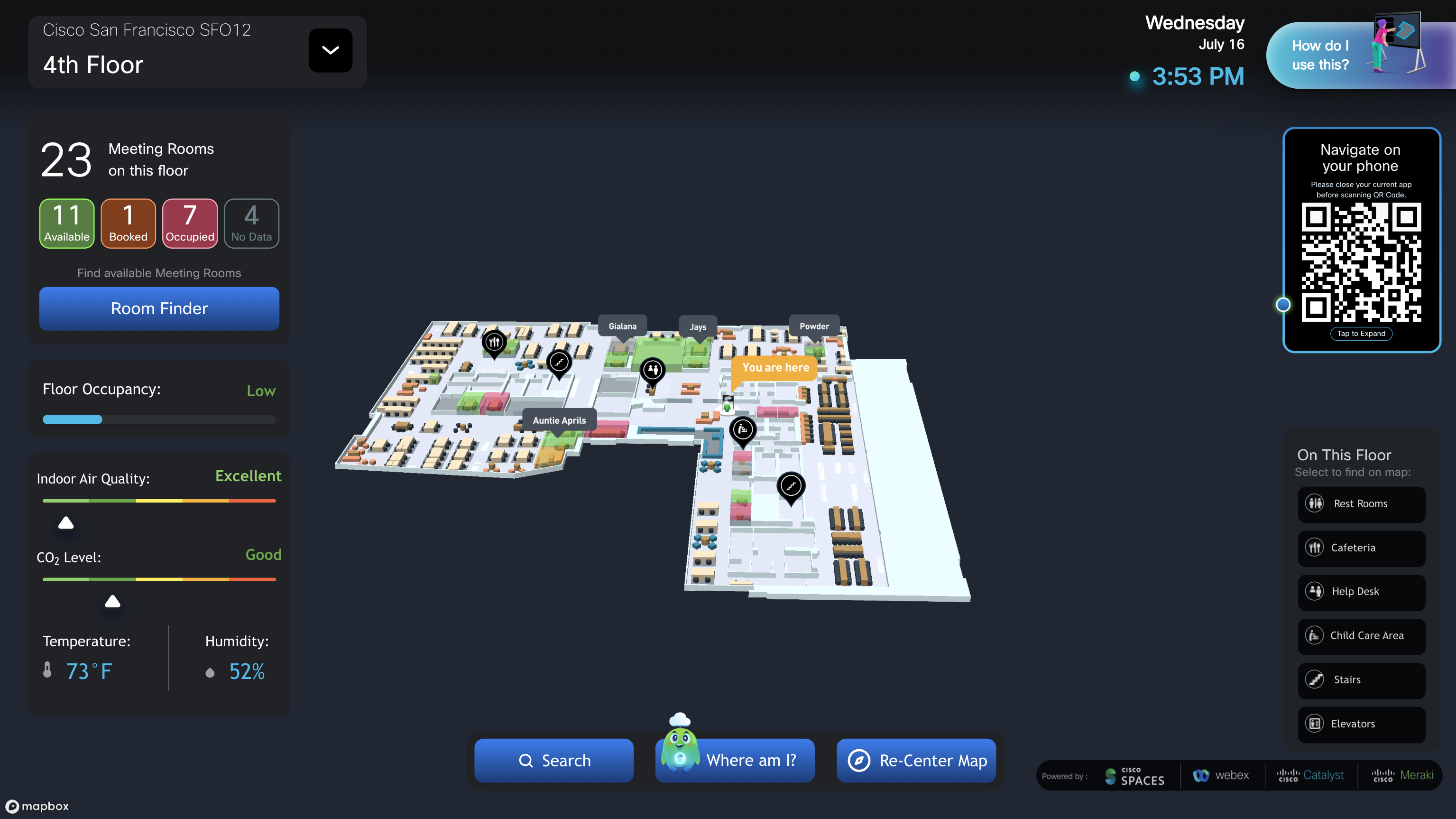 Kiosk v1.2 - Where am I Floor View