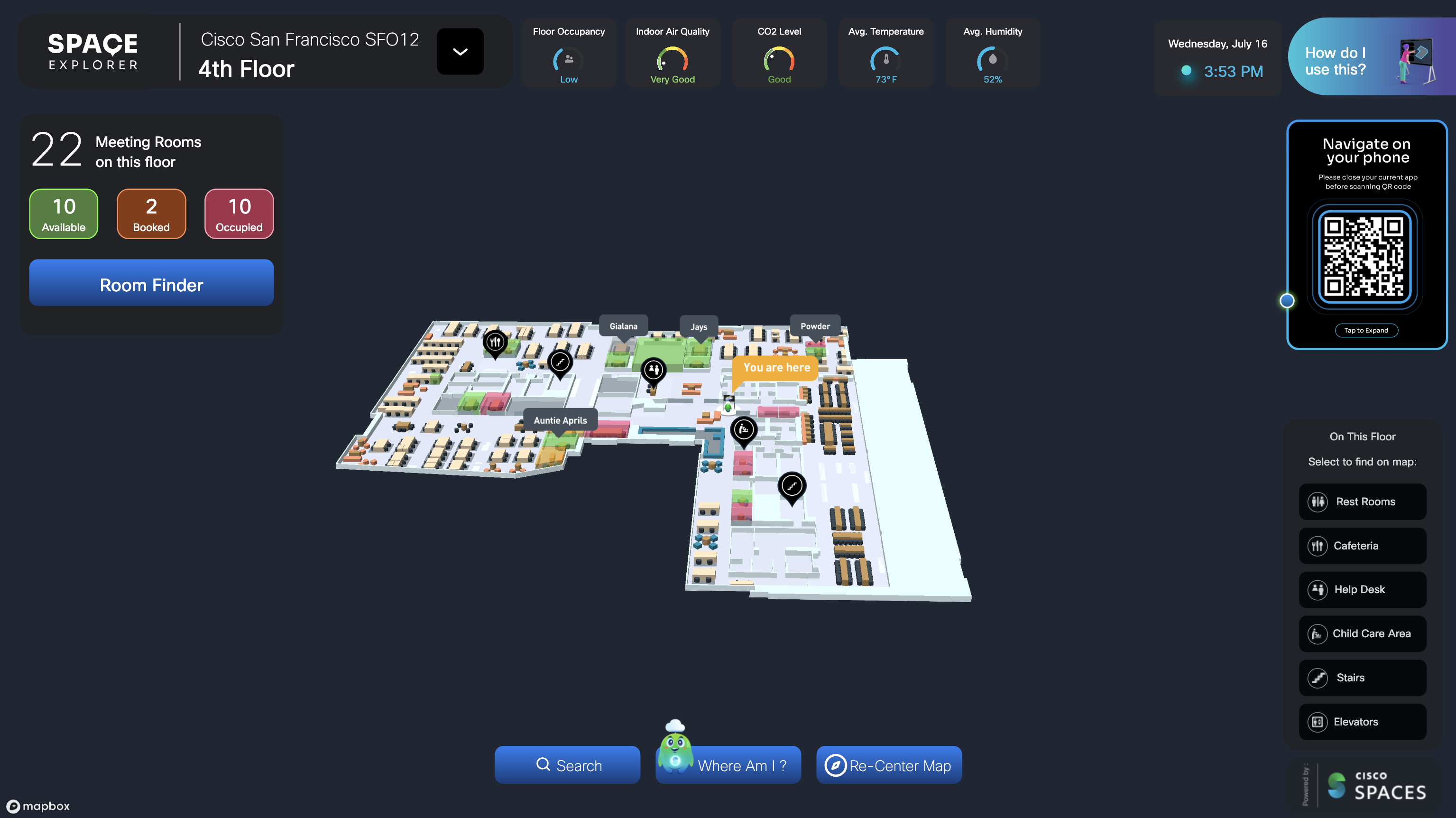 Kiosk v2.0 - Where am I Floor View