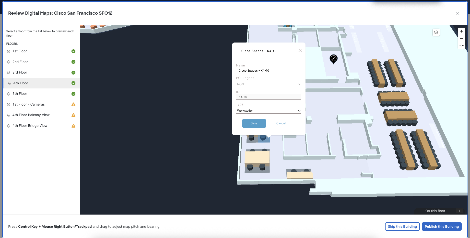 Setup - Locations and Maps - Digital Maps - View-Edit