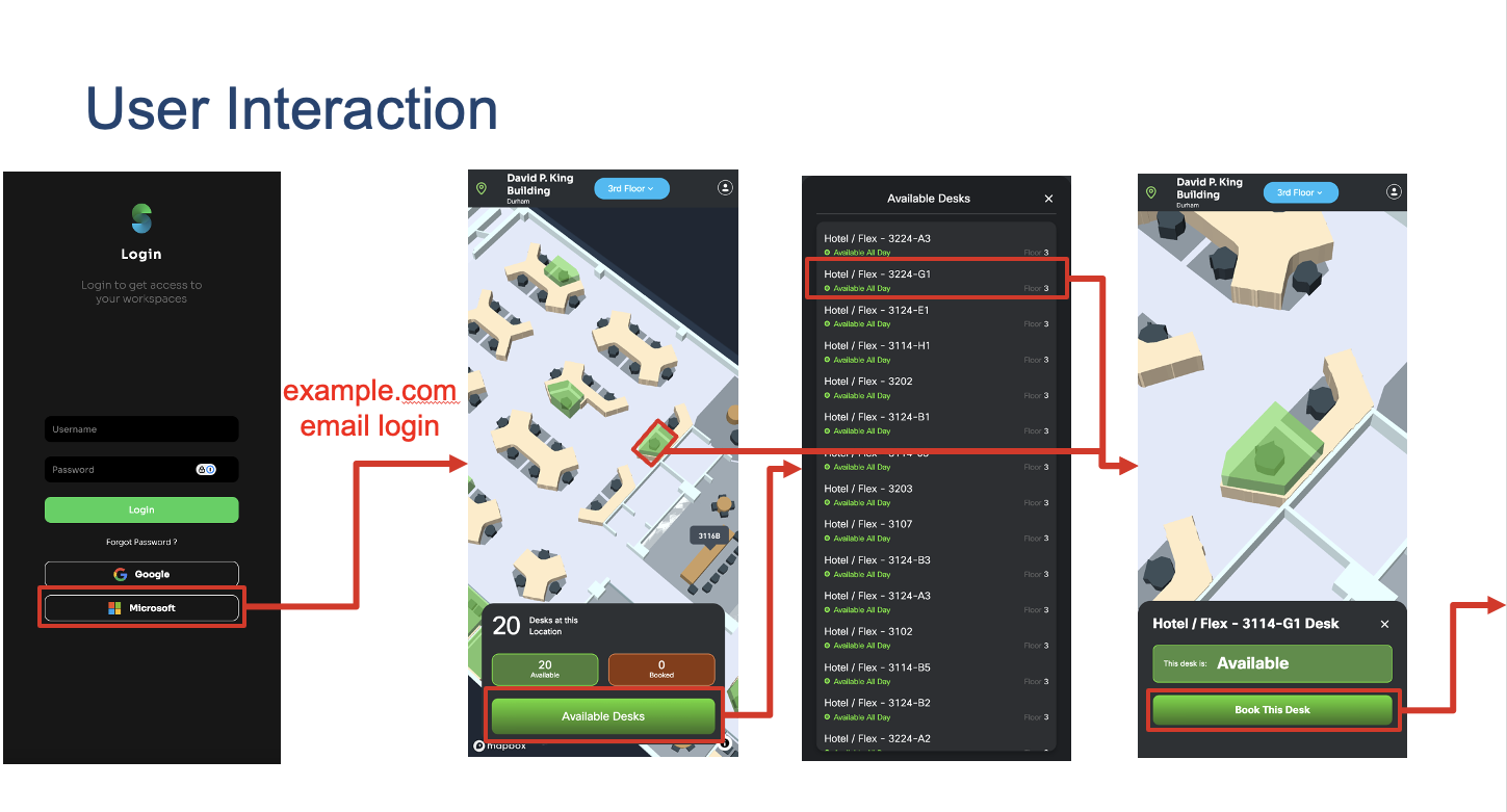Space Explorer Web App - Login and Find Desk