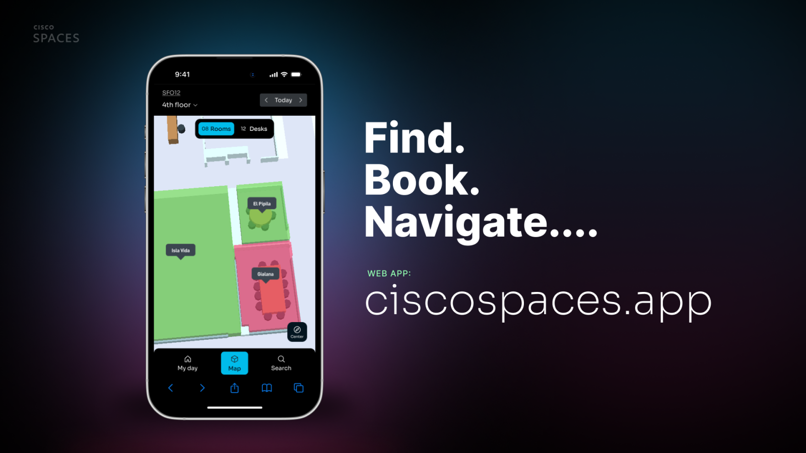 Space Explorer - Web App - ciscospaces.app