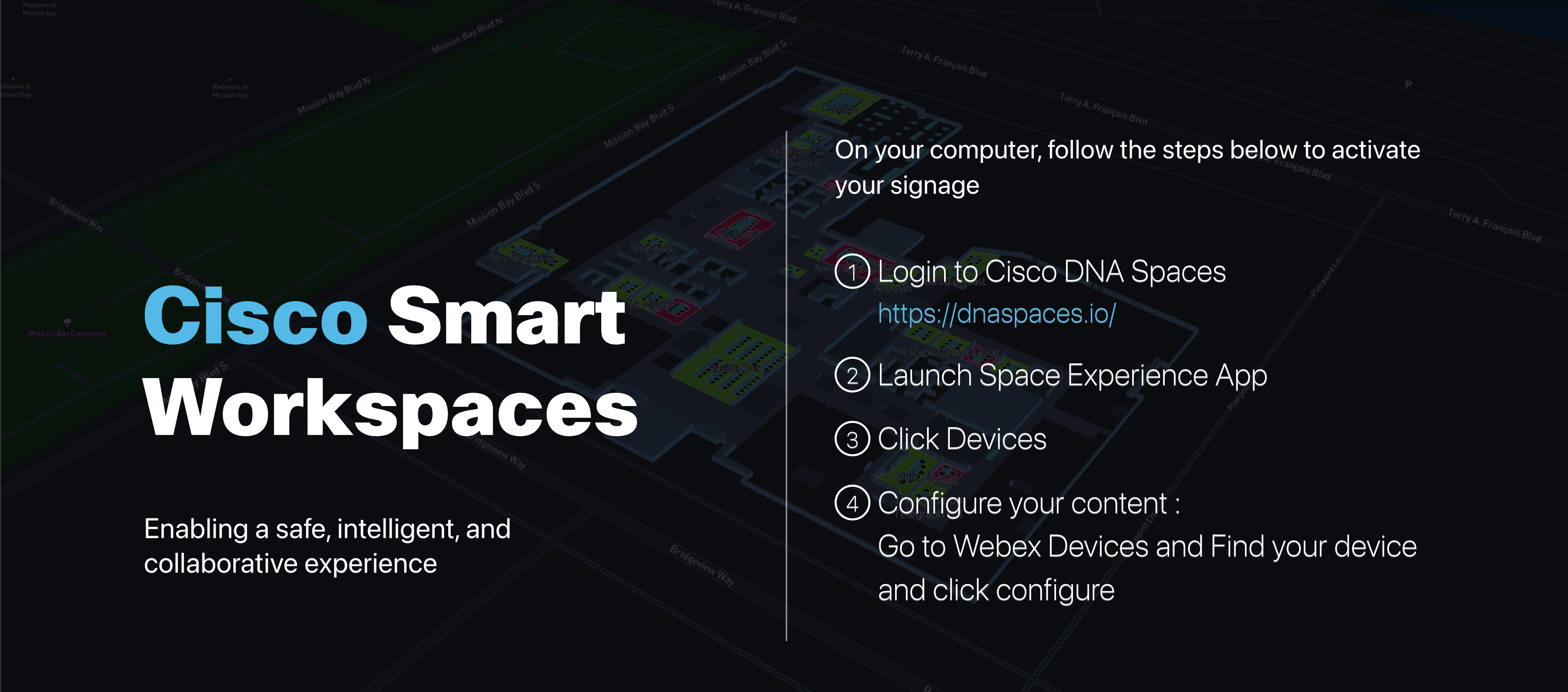 Cisco Spaces Kiosk App waiting to be configured