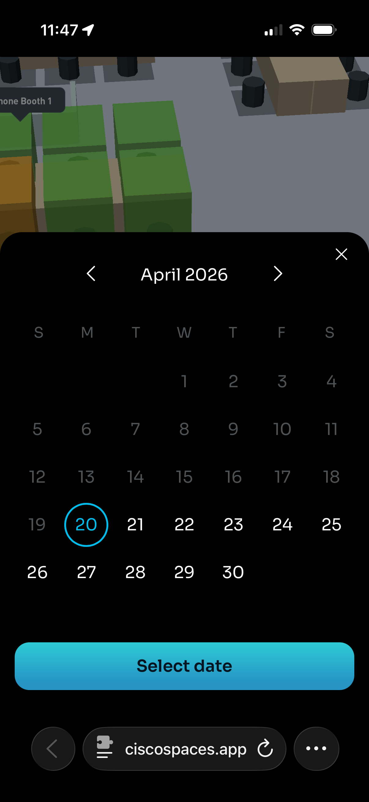 Mobile - Space Explorer Web App - Desk Calendar