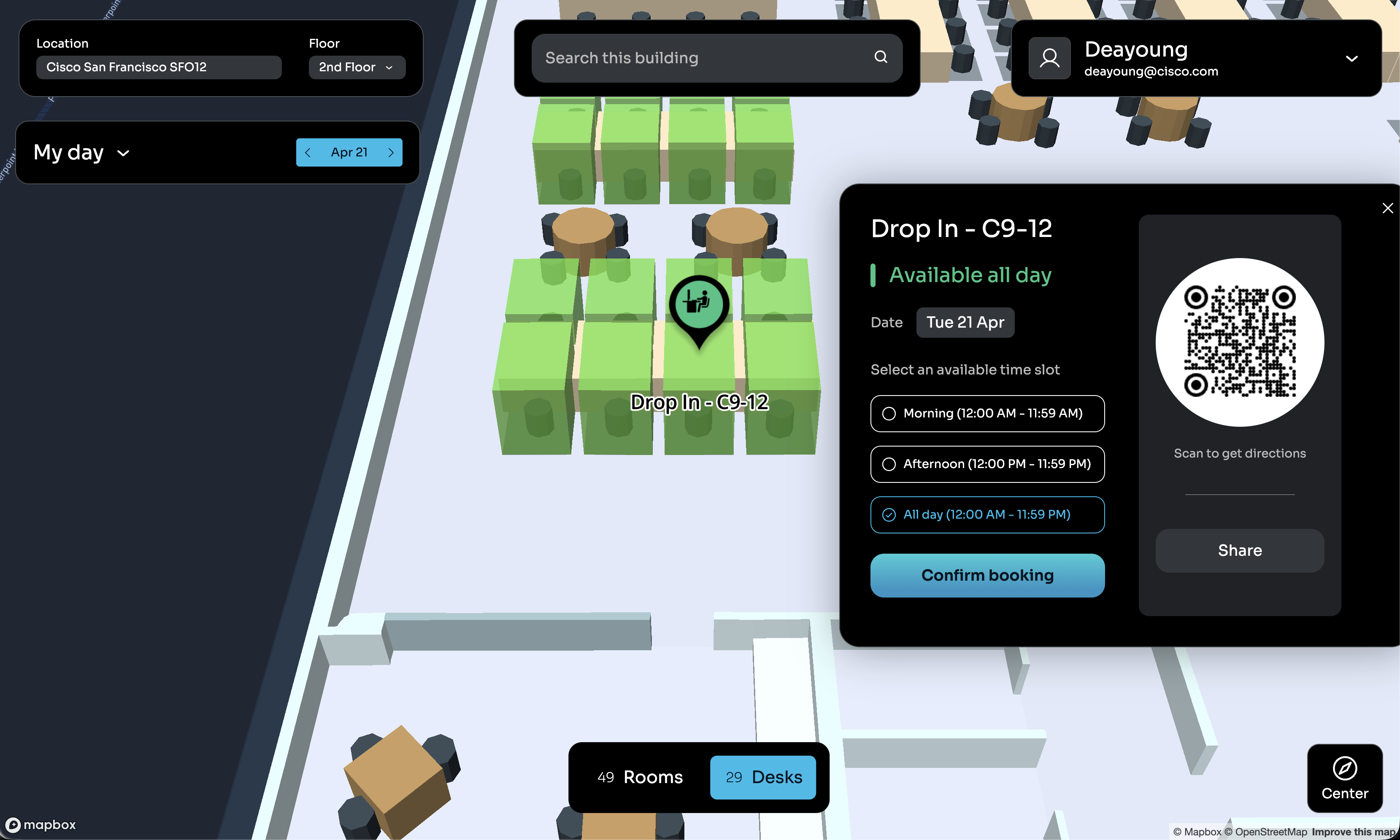 Computer - Space Explorer Web App - Desk Booking