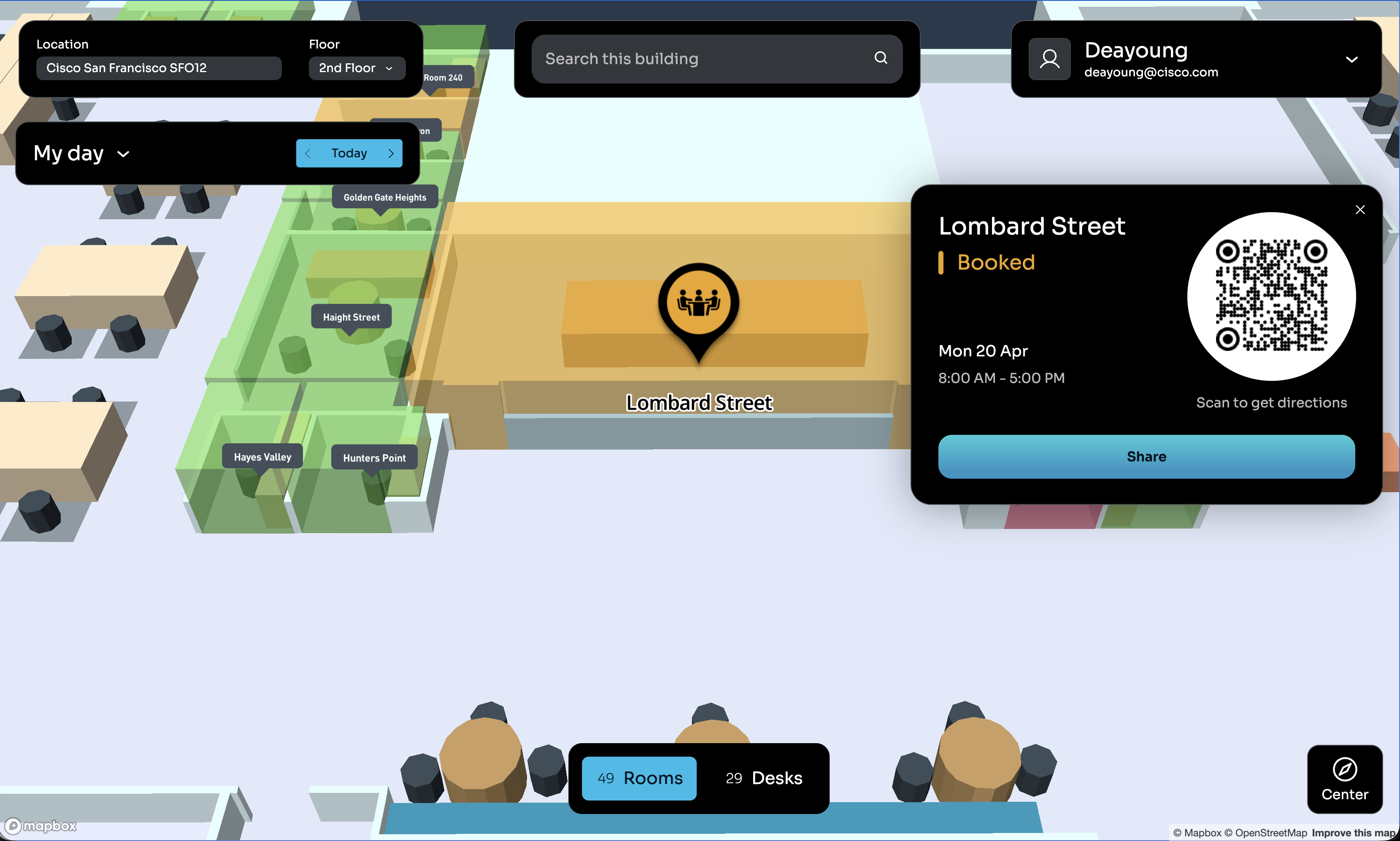 Computer - Space Explorer Web App - Room Details - Booked