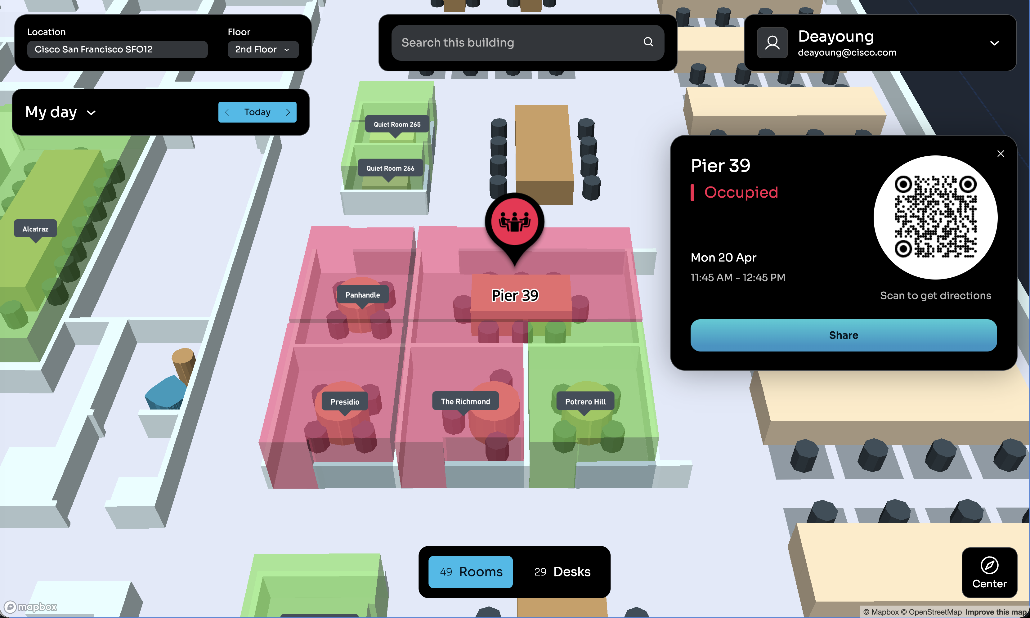 Computer - Space Explorer Web App - Room Details - Occupied
