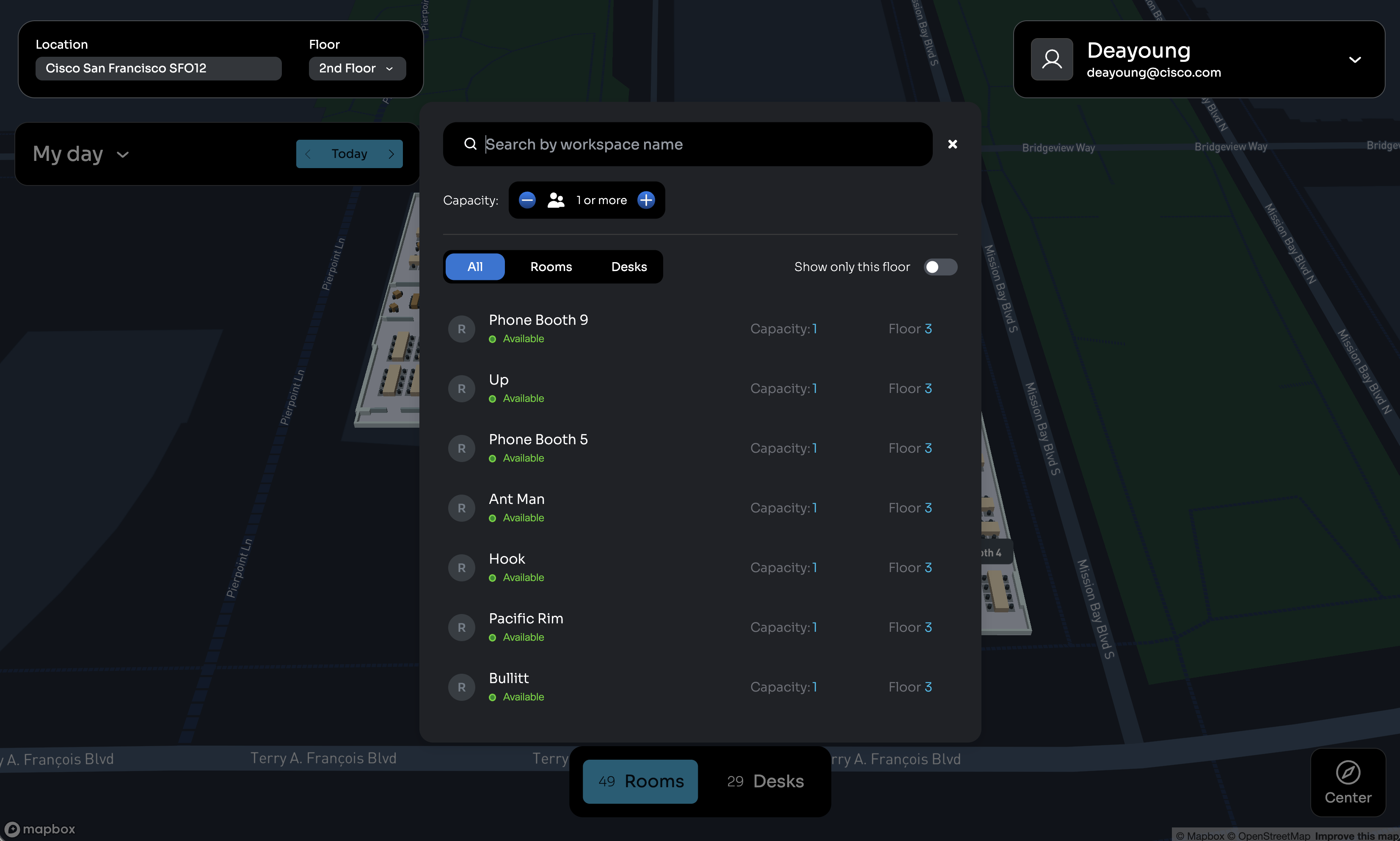 Computer - Space Explorer Web App - Search widget