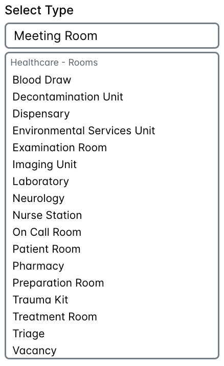 Digital Map Editor - Healthcare - Rooms