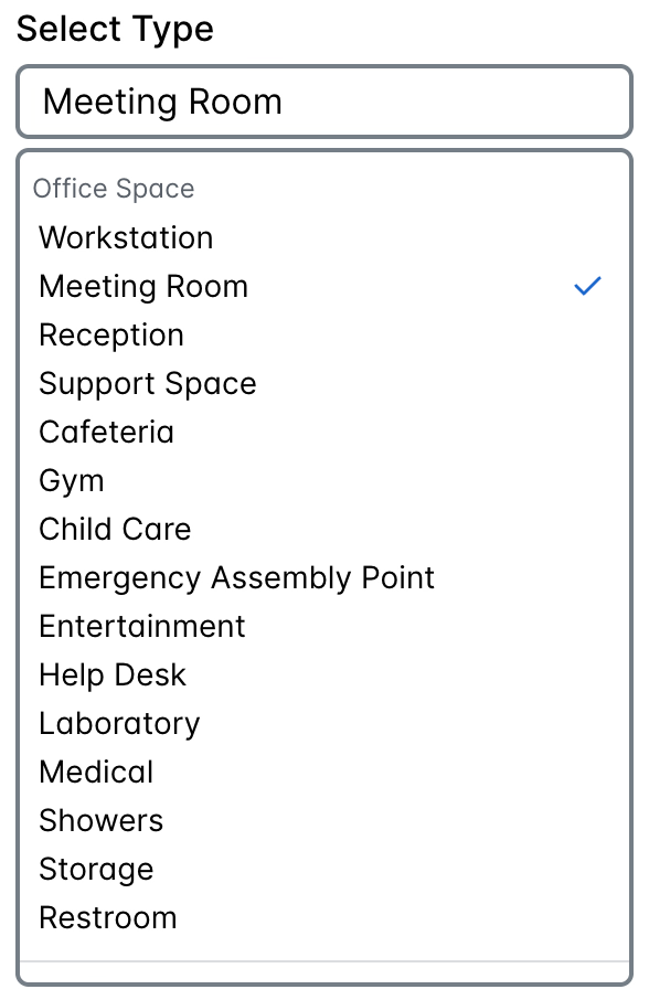 Digital Map Editor - Office Space Types